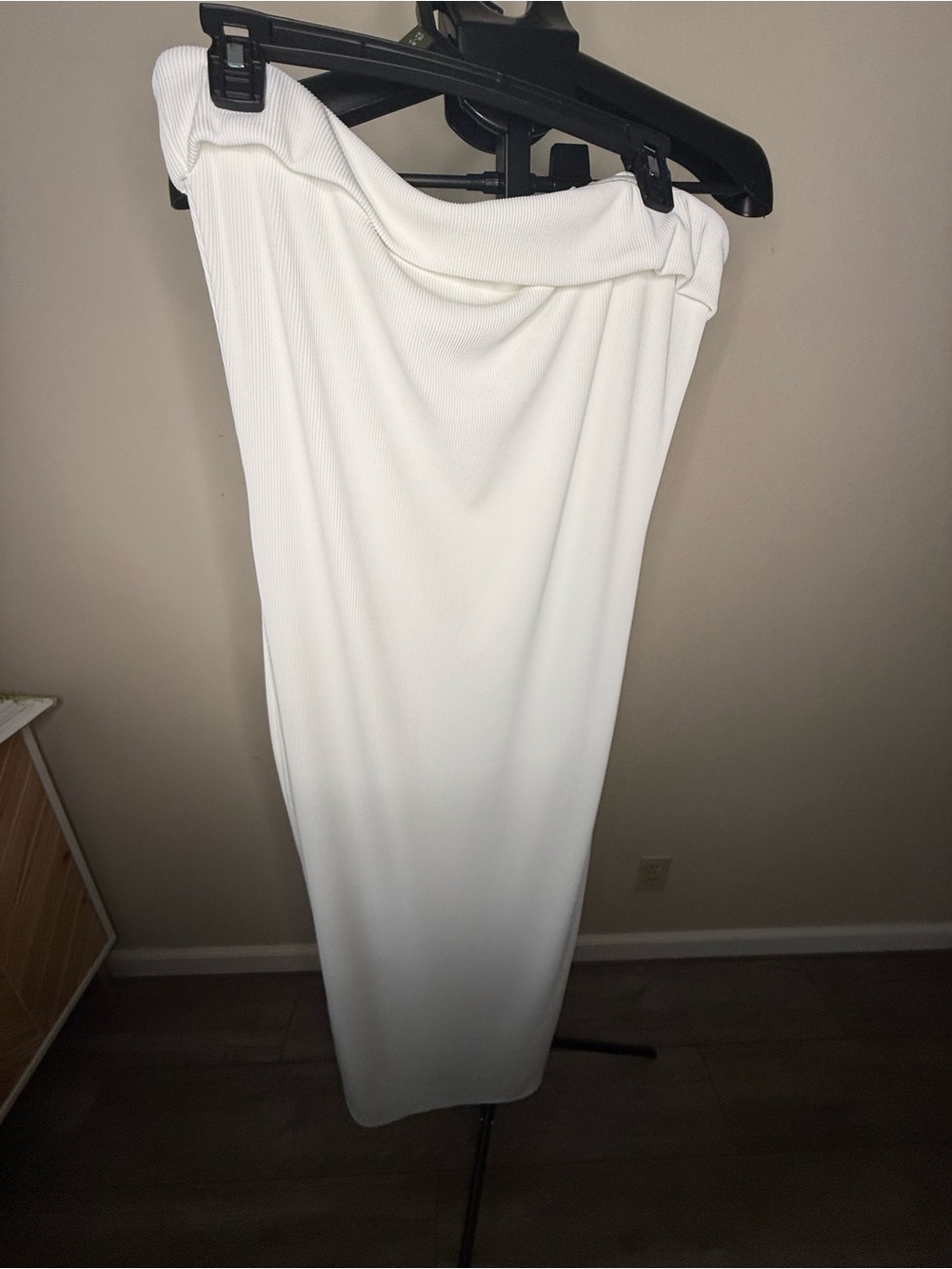 White Strapless Bodycon Maxi Dress - Picture 11 of 11